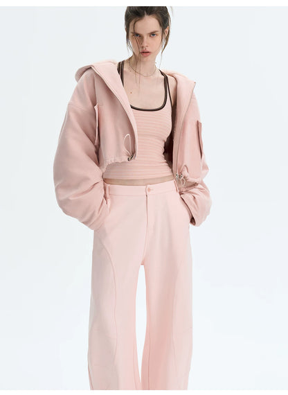 Retro Eco Faux-Fur Cropped Hooded Parka