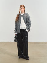Relaxed Curve‑Hem PU Pants - CHINASQUAD