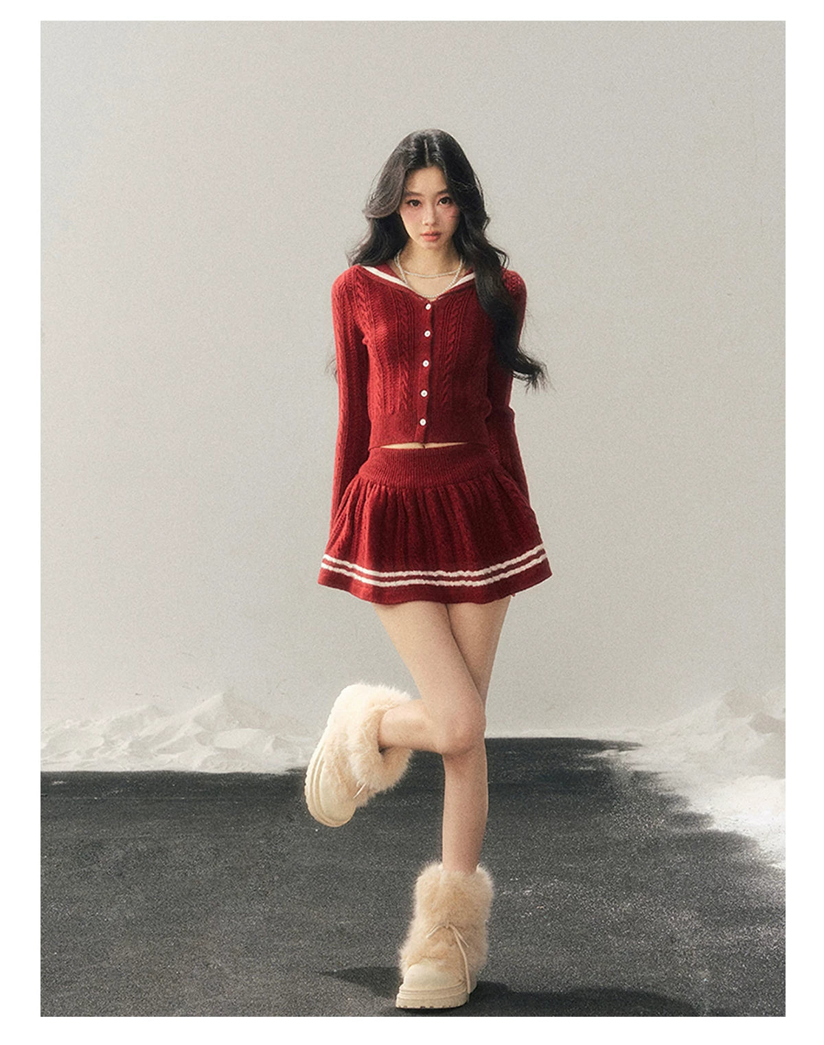 Whispering Evening Breeze Knit Set