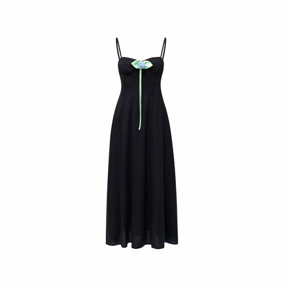 Rose Brooch Corset Maxi Dress 1Jinn Studio
