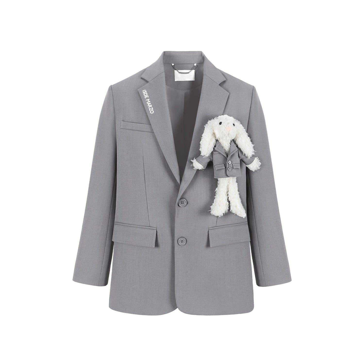 Plush Toy-Detail Relaxed-Fit Blazer