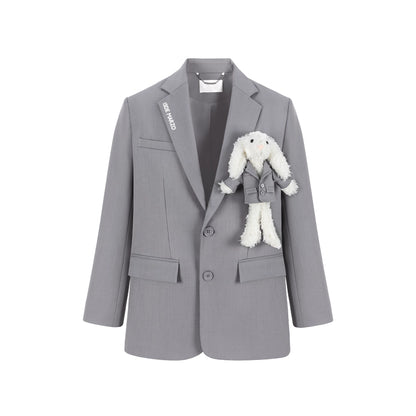 Plush Toy-Detail Relaxed-Fit Blazer