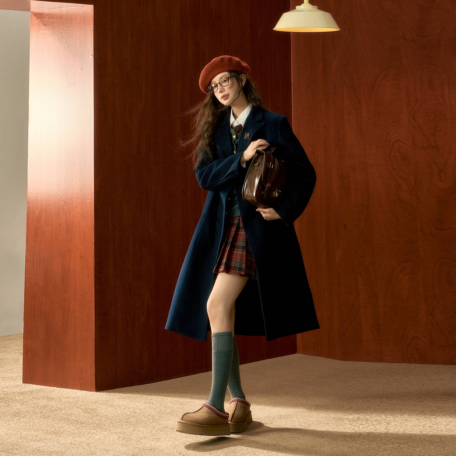 Tibetan Blue Wool Coat - CHINASQUAD