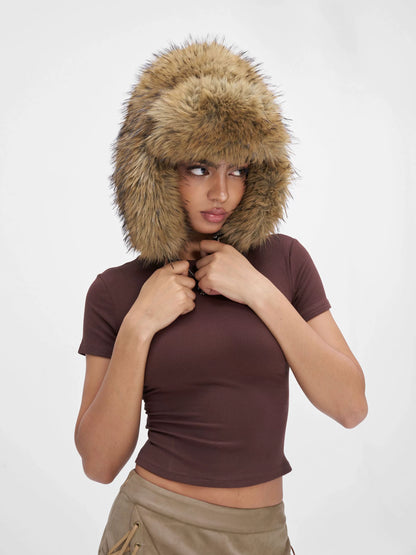 Fur Ushanka Ear-Flap Winter Hat