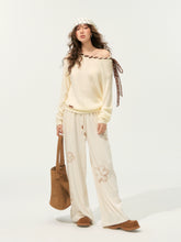 Floral Pleated Drawstring Pants - CHINASQUAD