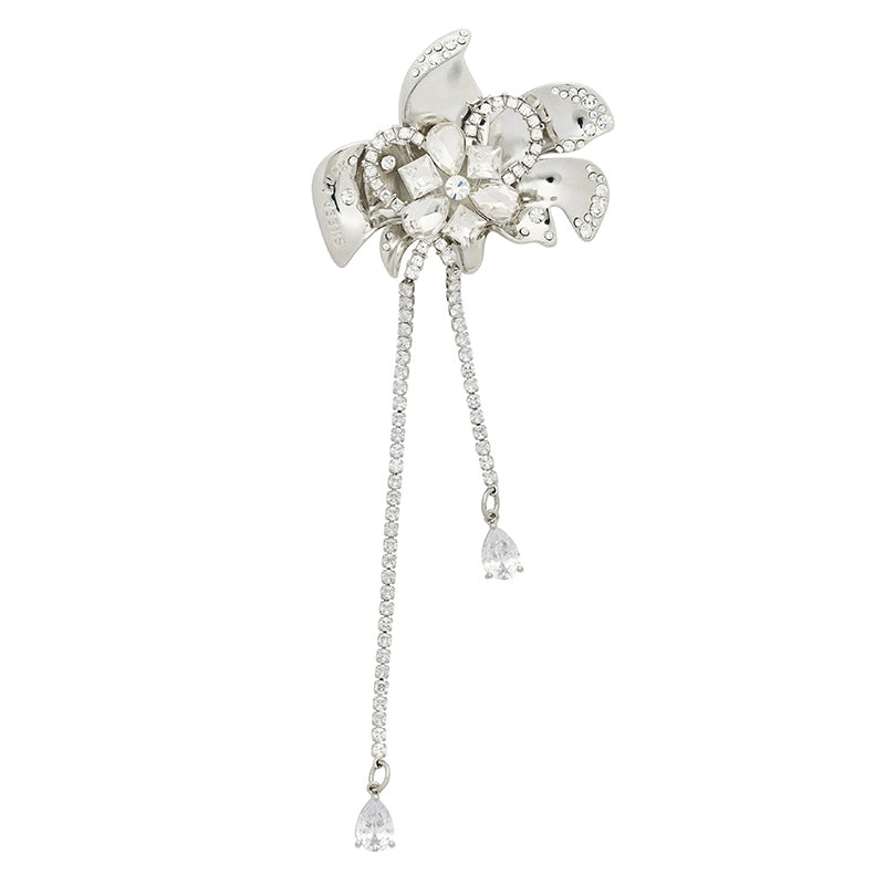 Floral Zircon Blossom Brooch
