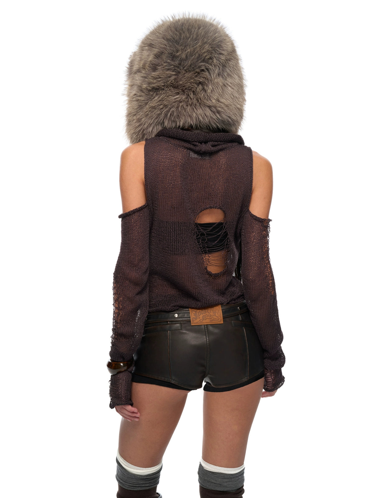 Washed Low-Rise Mini Shorts