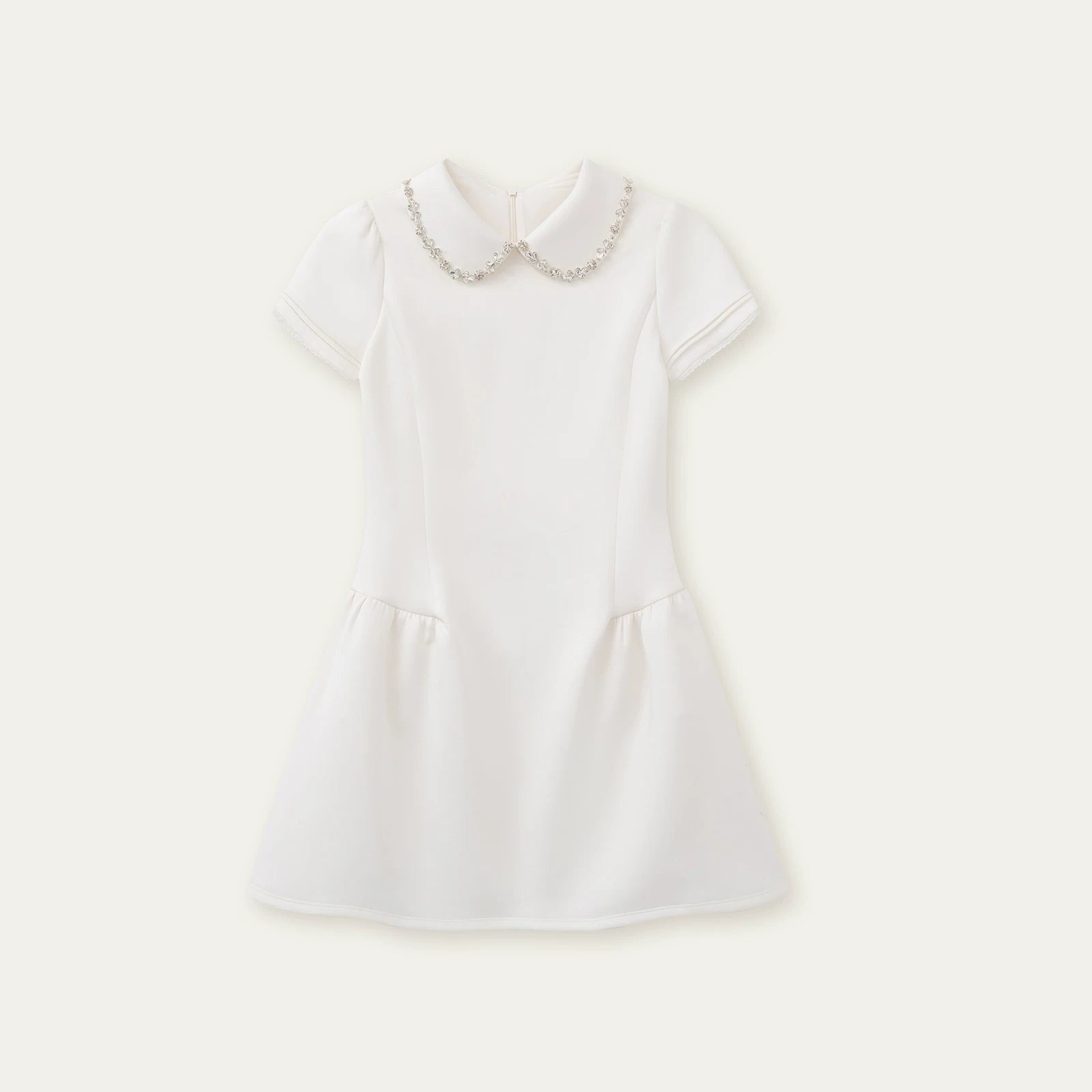 Vintage Crystal Collar Air Layer Princess Dress