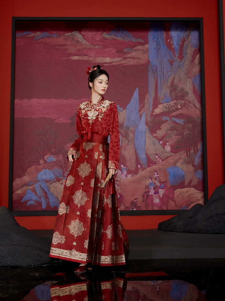 &quot;瑞香宝相&quot; Modern-style Hanfu Set