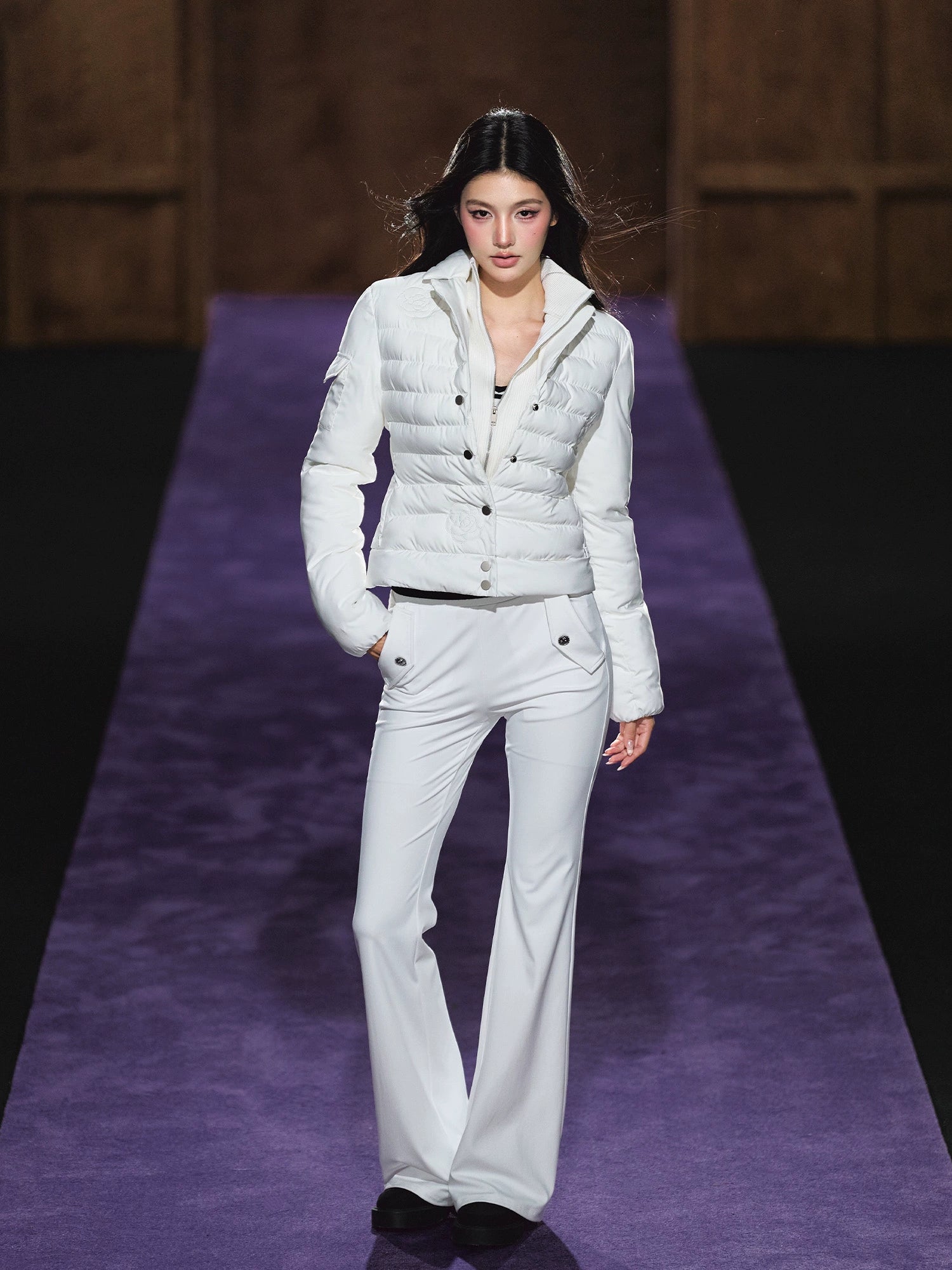 High-Waist Flared Stretch Yoga Pants