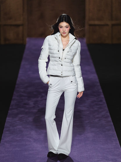 High-Waist Flared Stretch Yoga Pants