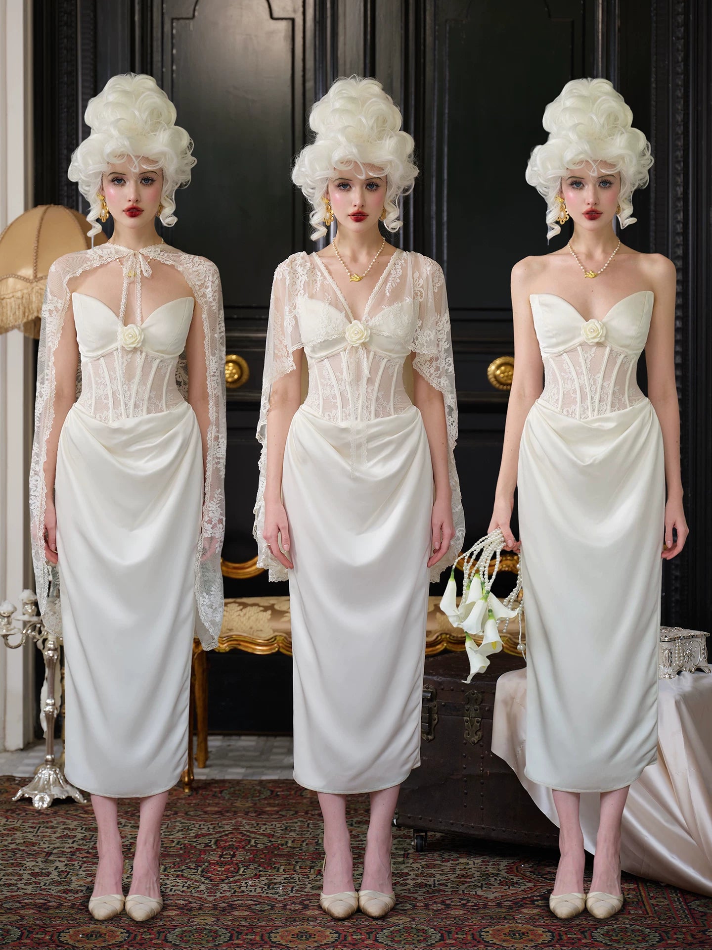 Magic Enchantment Satin Corset Wedding Dress