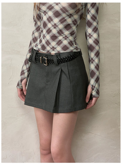 Black Woven Logo Belt