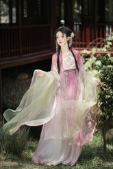 "桃花神"Tang-Dynasty Hanfu Set - CHINASQUAD