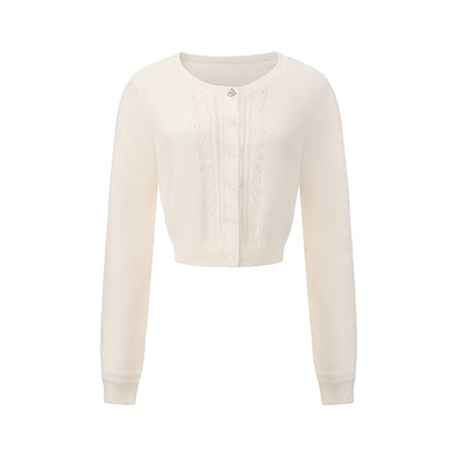 Vintage Soft Brushed Rabbit Hair Knit Cardigan