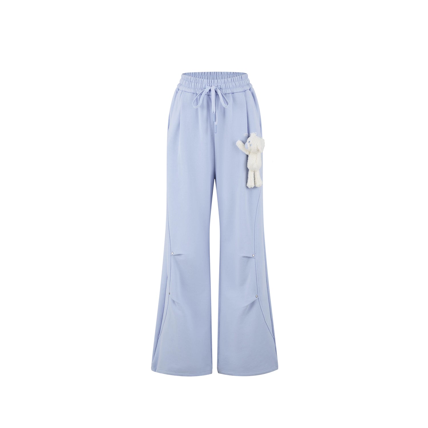Panel-Structured Wide-Leg Lounge Pants