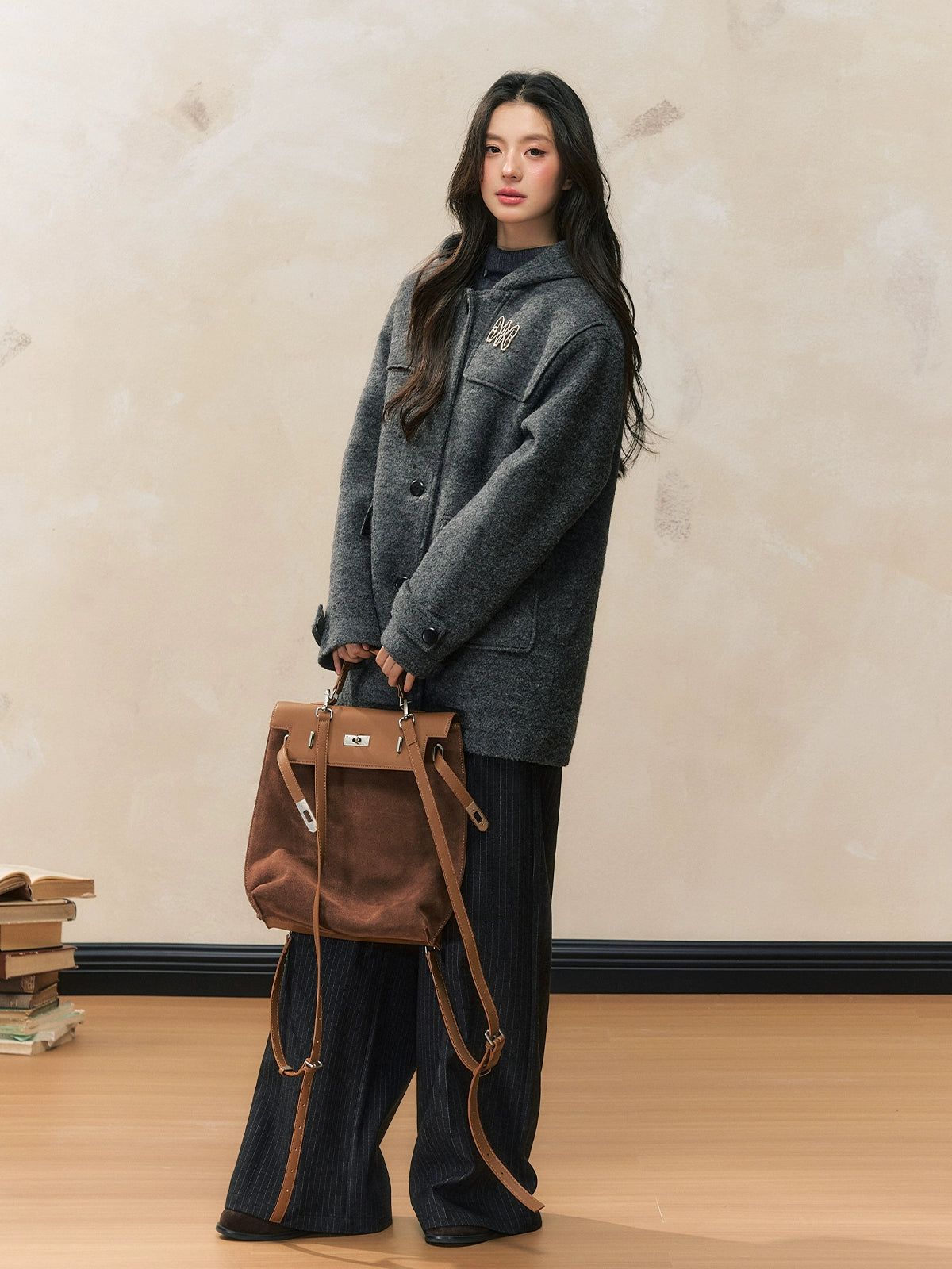 Academy Woolen Hooded Toggle Coat