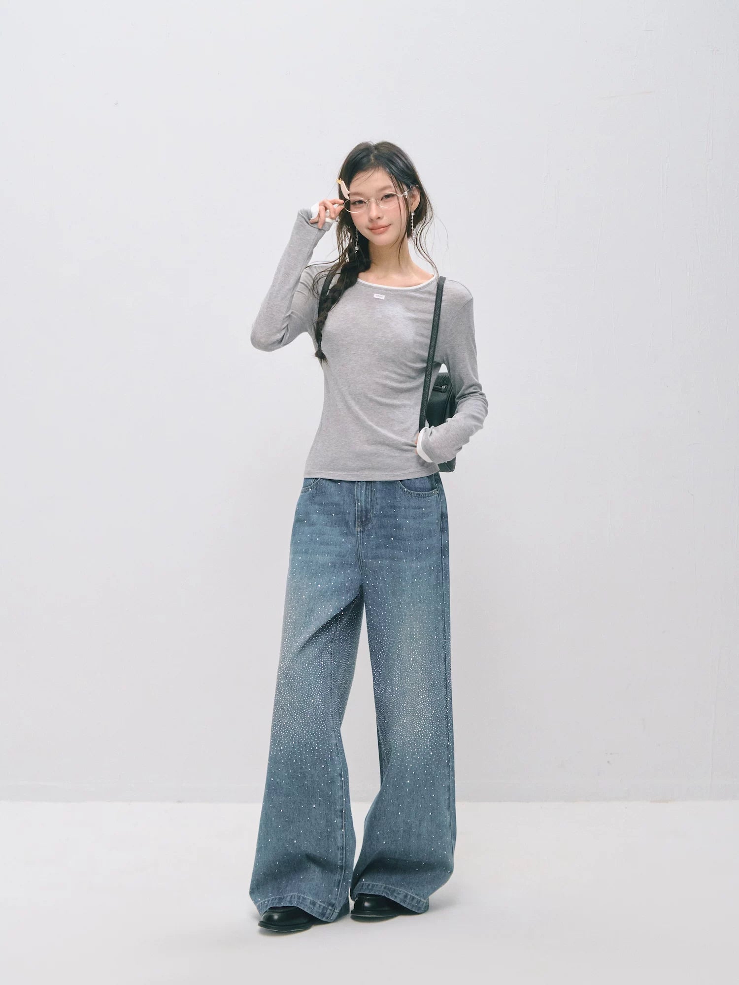 Layered Halter Tank &amp; Long Sleeve Knit Top Set