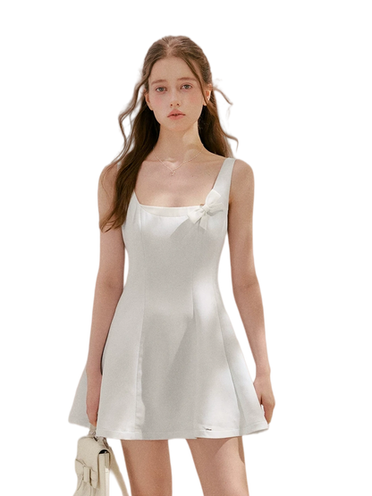 Bow Detail Short A-Line Dress