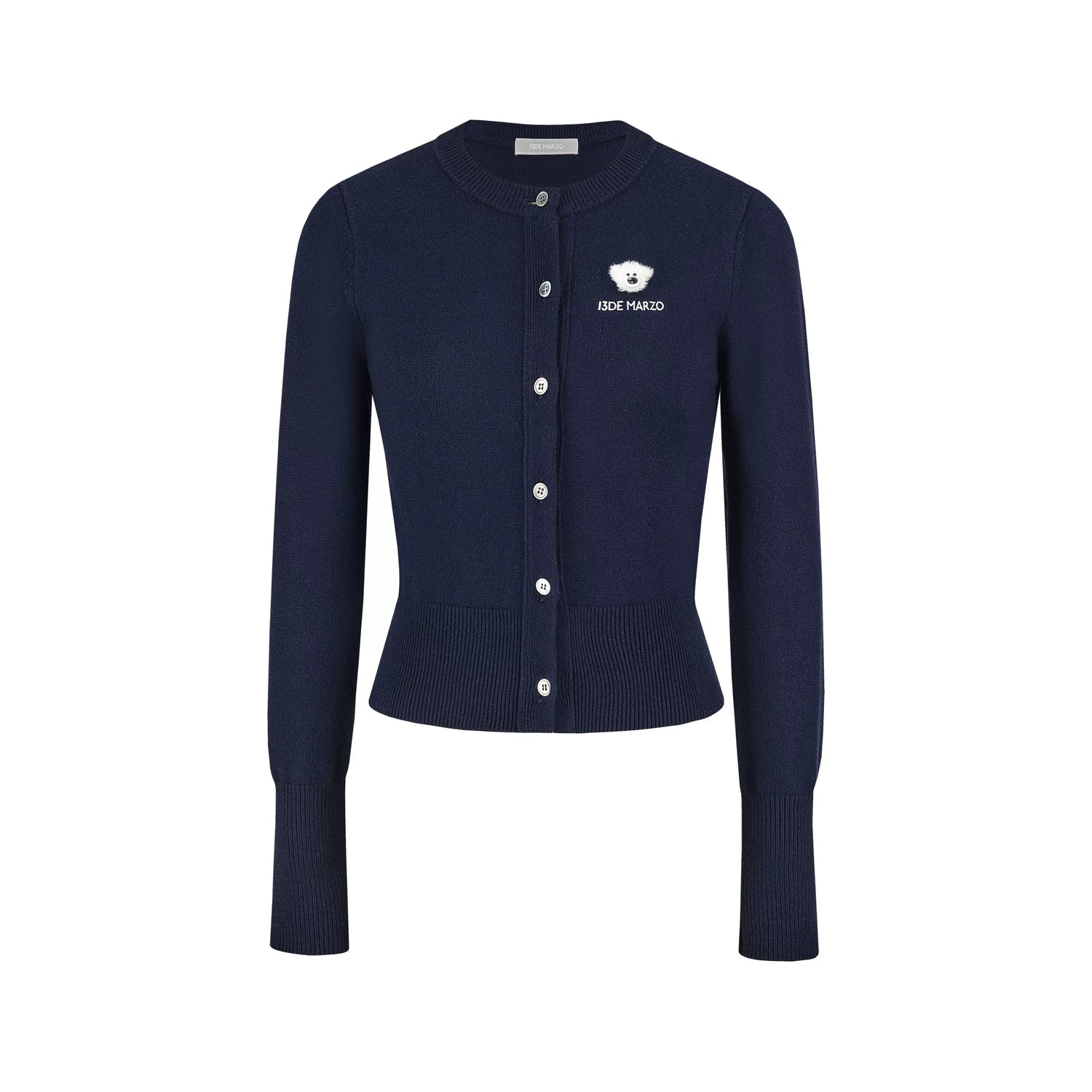 Cropped Knit Cardigan Sweater