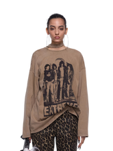 24ANS Washed Portrait Print Long Sleeve T-Shirt – T-Shirts & Polos