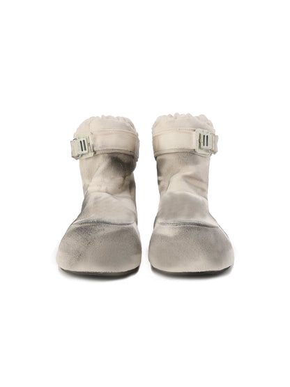 Detachable Sole Distressed Snow Boots