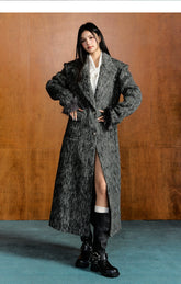 Detachable Fur Collar Wool Coat - CHINASQUAD