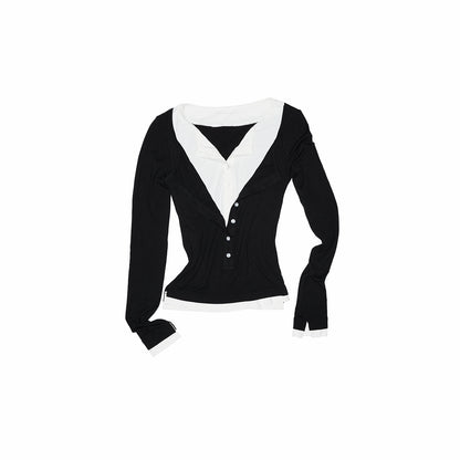 Colorblock Henry Cardigans