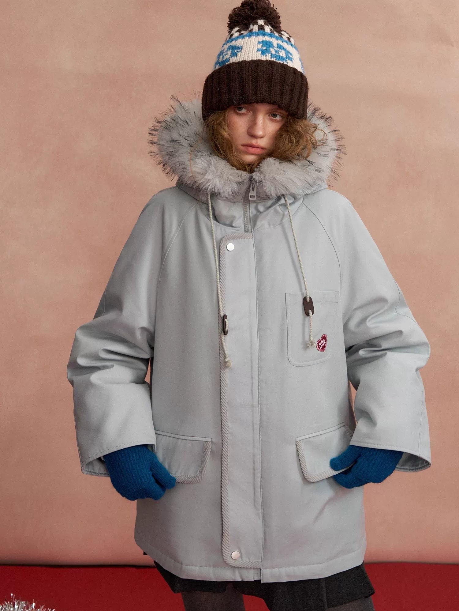 Hooded Utility Parka Puffer Down