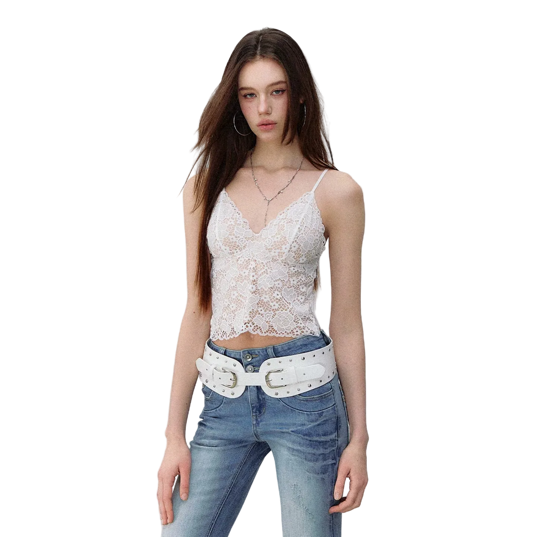 French Lace V-Neck Wireless Bra Camisole