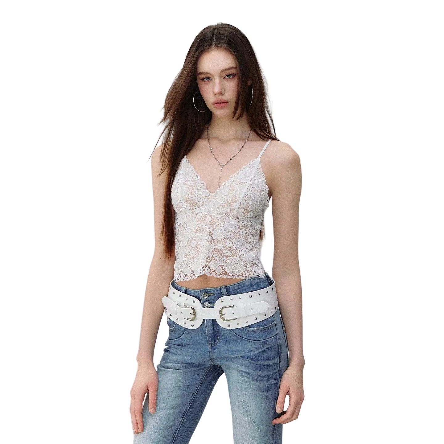 French Lace V-Neck Wireless Bra Camisole