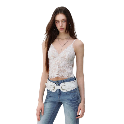 French Lace V-Neck Wireless Bra Camisole
