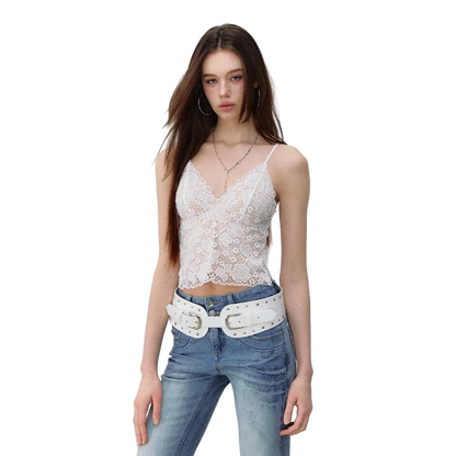 French Lace V-Neck Wireless Bra Camisole