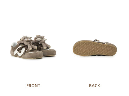 Bear Plush Casual Sneakers