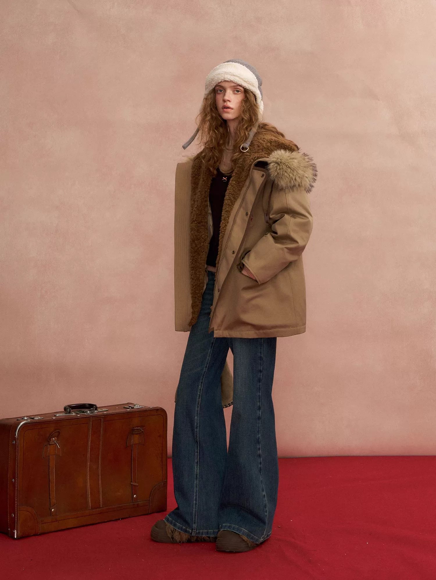 Hooded Utility Parka Puffer Down