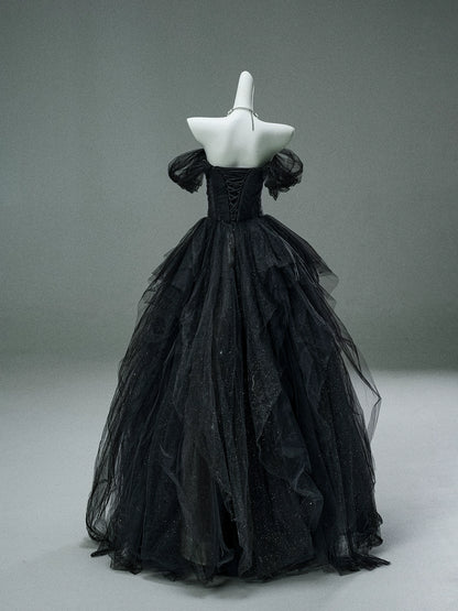 Black Swan Nocturne Tulle Couture Gown