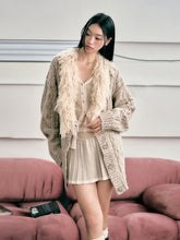 Grey & Khaki Frayed Edge Cardigan - CHINASQUAD