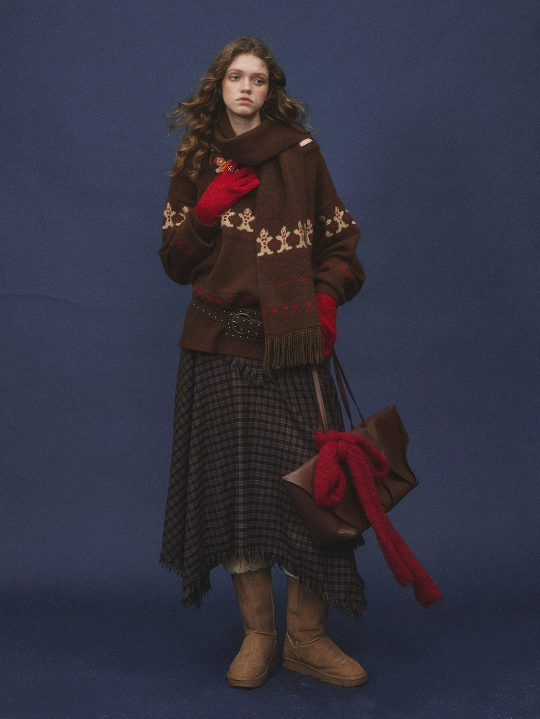 Wool-Blend Gingerbread Sweater