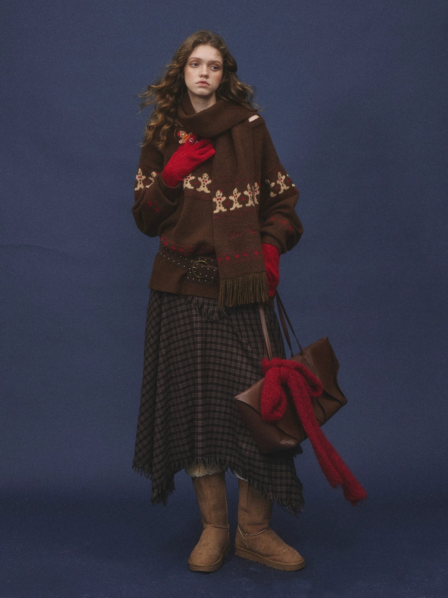 Wool-Blend Gingerbread Sweater