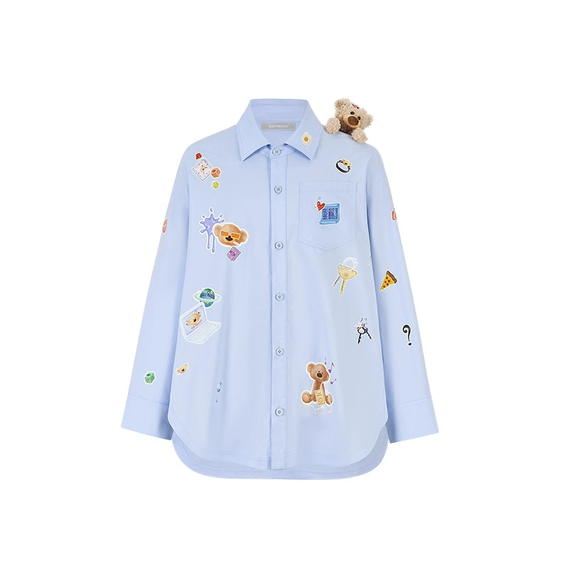 Bear Patch Longline Shirt