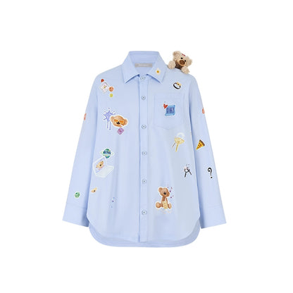 Bear Patch Longline Shirt