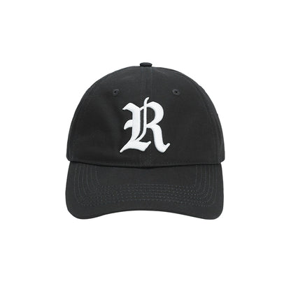 Retro R Embroidered Curved Brim Baseball Cap
