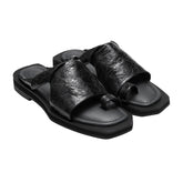 Thick-soled Leather Sandals - CHINASQUAD