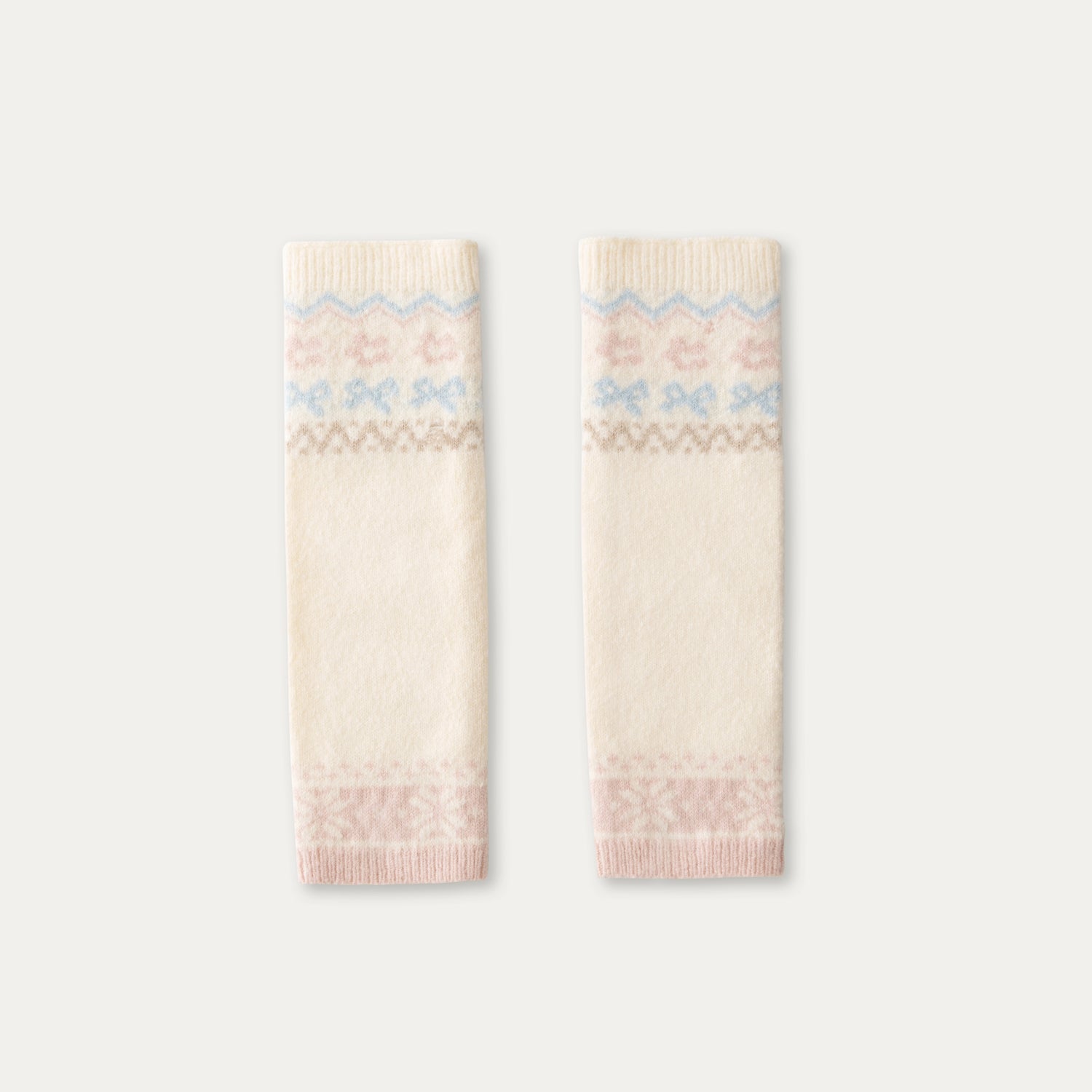 Fair Isle Knit Leg Warmers
