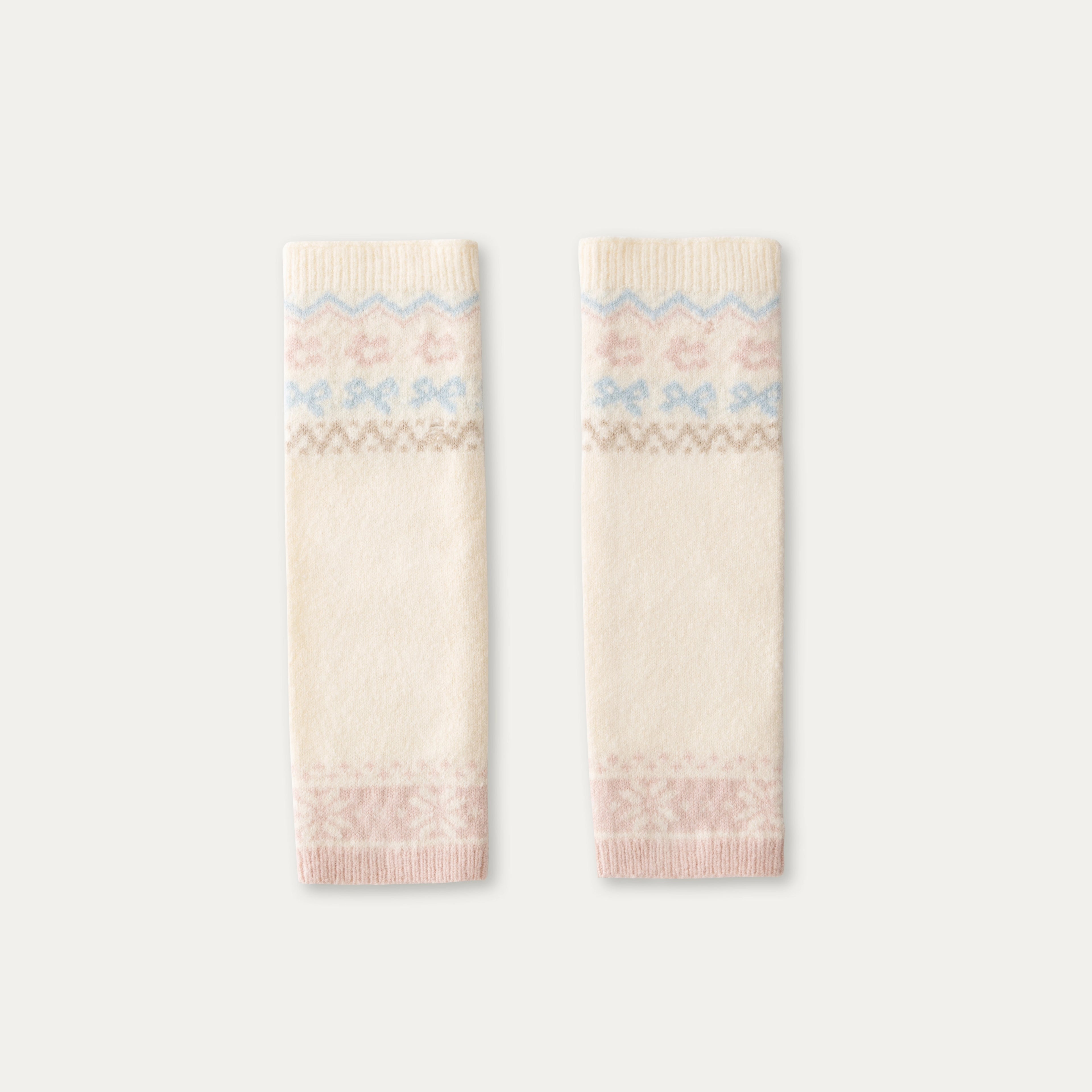 Fair Isle Knit Leg Warmers