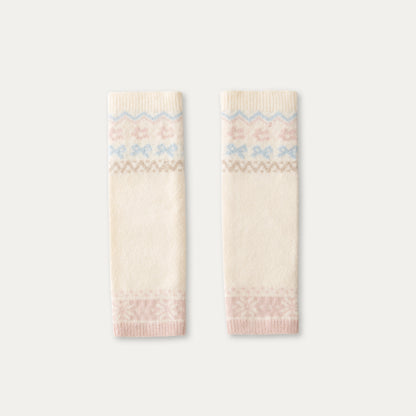 Fair Isle Knit Leg Warmers