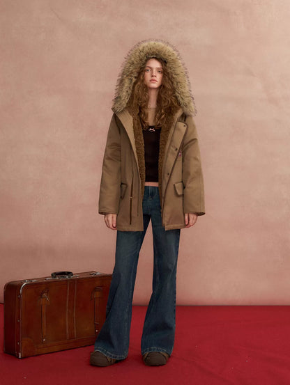 Hooded Utility Parka Puffer Down