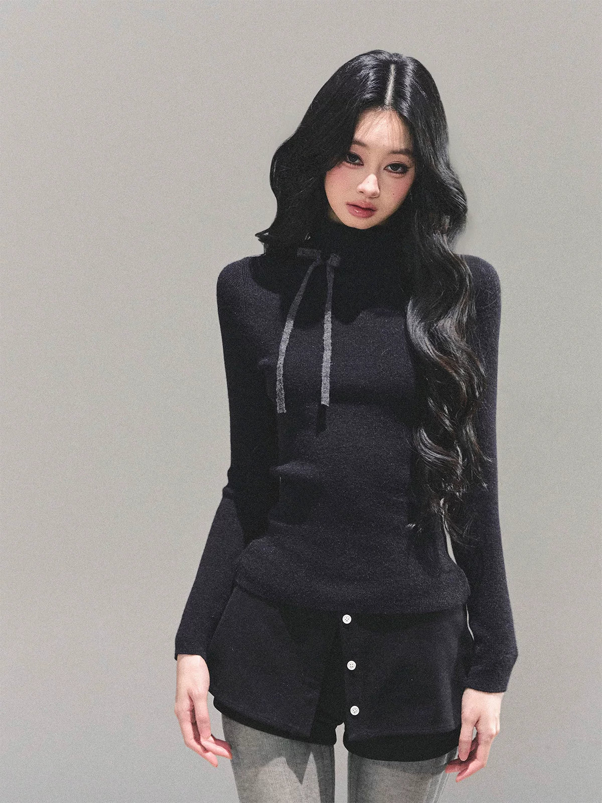 Velvet Touch Mock-Neck Knit Base Layer