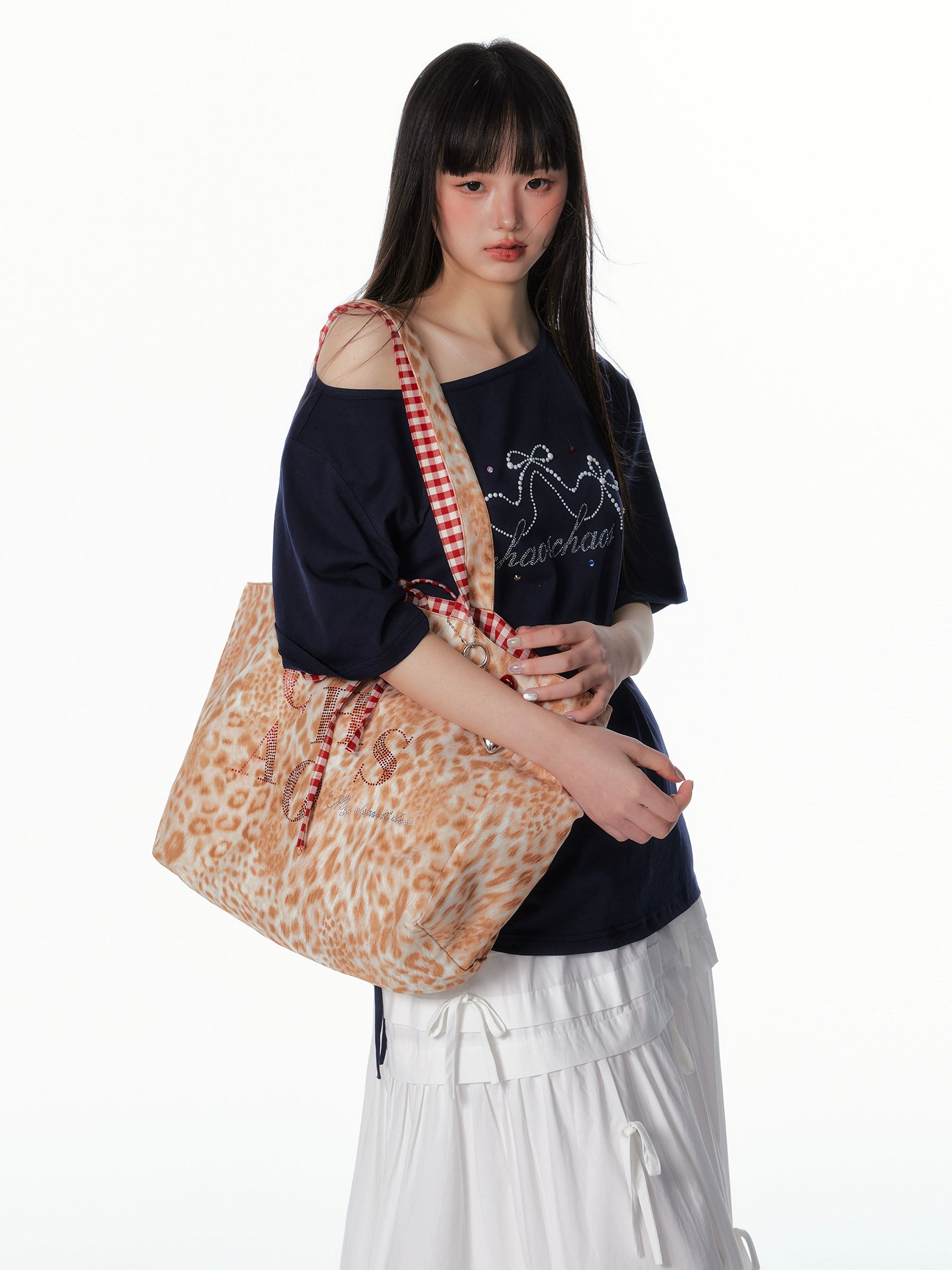 Crystal-Embellished Reversible Large Tote Bag