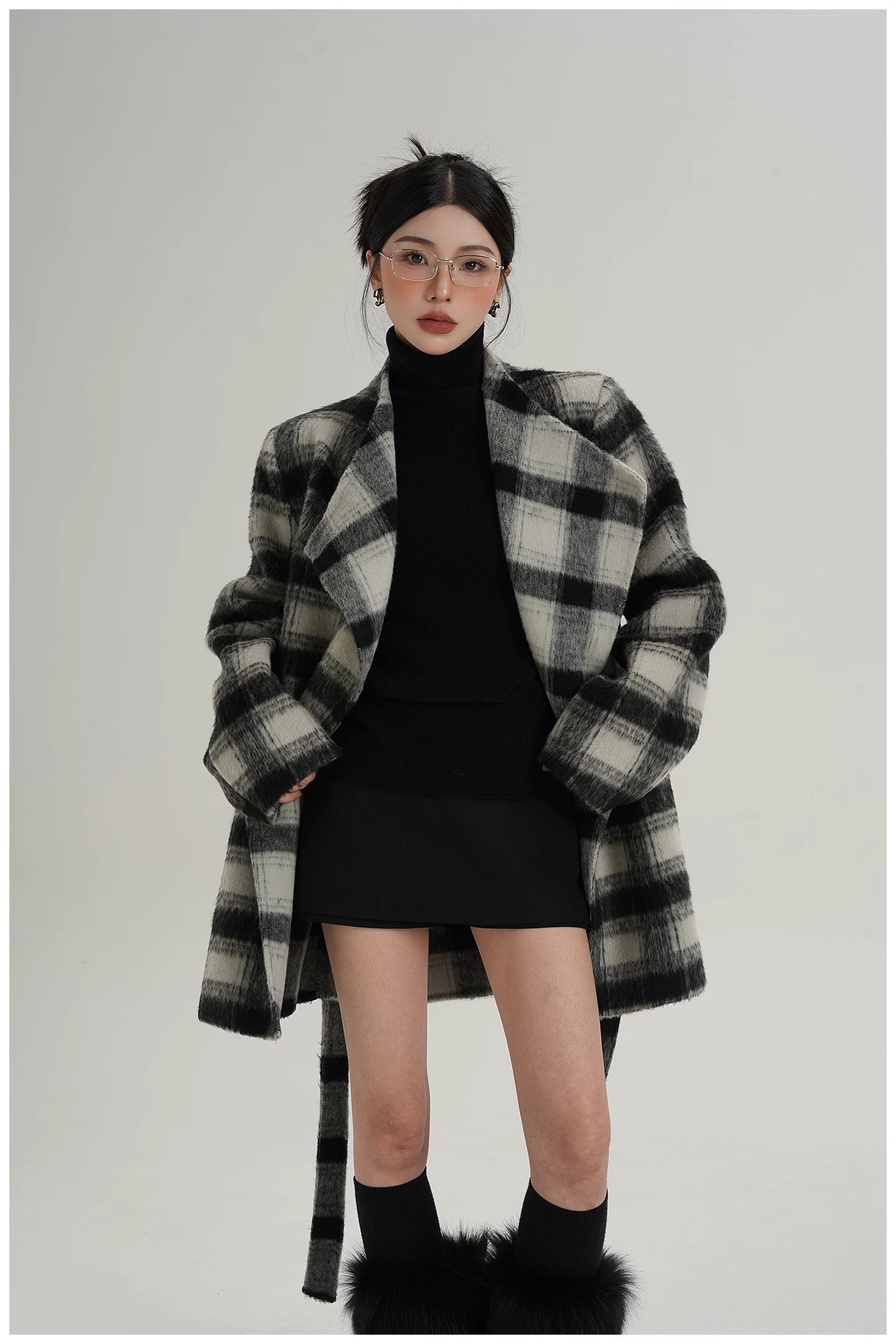 Double-Faced Wool Mid-Length Coat